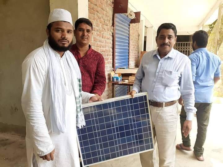 বোরহানউদ্দিনের পক্ষীয়া ইউনিয়নে সোলার বিতরন