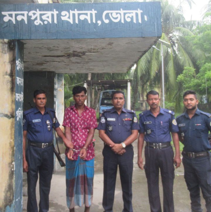 মনপুরার ব্যবসায়ী আলাউদ্দিন হত্যা মামলার প্রধান আসামী গ্রেফতার