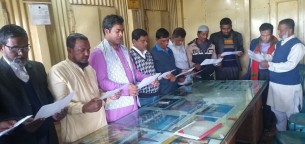 ভোলায় বাস ও মিনি বাস শ্রমিক ইউনিয়নের কমিটির সদস্যদের শপথ গ্রহণ