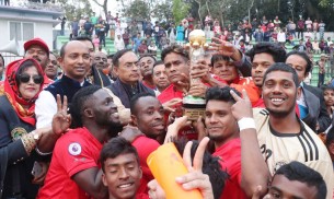 ভোলায় জেলা পরিষদ গোল্ডকাপ লীগে টুটুল স্মৃতি সংঘ চ্যাম্পিয়ন