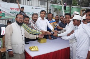 ভোলায়  বঙ্গবন্ধু ন্যাশনাল স্কুল ক্রিকেট টুর্নামেন্টে চর ইলিশা আদর্শ স্কুল চ্যাম্পিয়ান