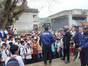 ইলিশায়  শিক্ষার্থীদের সড়ক অবরোধ ও বিক্ষোভ