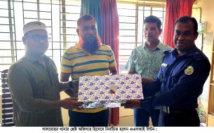লালমোহন থানার শ্রেষ্ঠ এএসআই লিটন