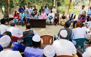 ভোলায় ইউনিসেফ’র প্রতিনিধি  দলের দুর্গম চর পরিদর্শন