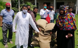 বোরহানউদ্দিনে এক হাজার পরিবারকে প্রধানমন্ত্রীর খাদ্য সহায়তা প্রদান