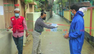 ভোলায় বাবা-মেয়ে করোনায় আক্রান্ত, ৪৫ বাড়ি লকডাউন