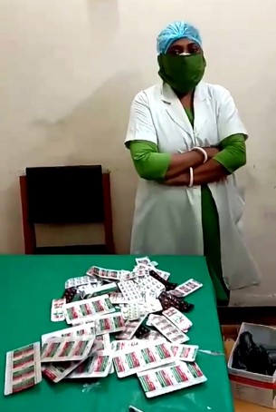 বোরহানউদ্দিনে নার্সের কাছ  থেকে সরকারি ঔষধ উদ্ধার : তদন্ত কমিটি  গঠন