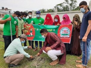 চরফ্যাশনে বিডি ক্লিনের বৃক্ষরোপণ কর্মসূচী