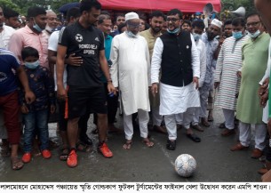 নৌকার প্রার্থীকে জয়ী করতে সবাইকে  কাজ করতে হবে: লালমোহনে এমপি শাওন