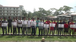 লালমোহনে খেলার মাঠ  দখলমুক্ত করার দাবি