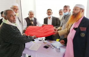 ভোলায় মুক্তিযোদ্ধাদের মাঝে কম্বল বিতরণ