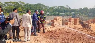 চরফ্যাশনে ভ্রাম্যমান আদালতের অভিযানে ইটভাটা ধ্বংস