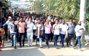 উন্নয়নের ধারাকে অব্যাহত রাখতে নৌকা মার্কায় ভোট দেয়ার আহবান : মেয়র প্রার্থী মনিরুজ্জামান