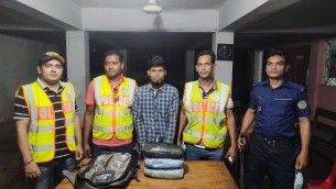 ভোলায় গাঁজাসহ মাদক  ব্যবসায়ী আটক