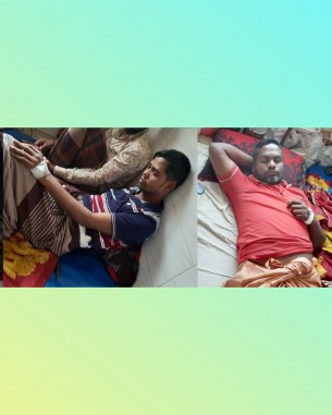 চরফ্যাসনে প্রবাসীর ধারালো অস্ত্রের আঘাতে আহত ৩