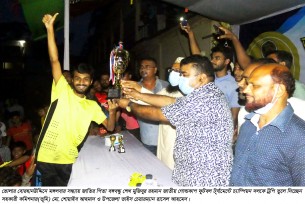 বোরহানউদ্দিনে বঙ্গবন্ধু জাতীয় গোল্ডকাপ ফুটবল টূর্ণামেন্টে পৌরসভা দল বিজয়ী