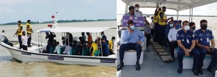 নিষেধাজ্ঞার প্রথম দিনে জেলে শূণ্য  ভোলার মেঘনা-তেঁতুলিয়া নদী