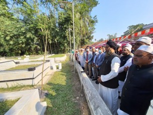 ভোলায় তোফায়েল আহমেদের মায়ের মৃত্যু বার্ষিকীতে দোয়া মোনাজাত