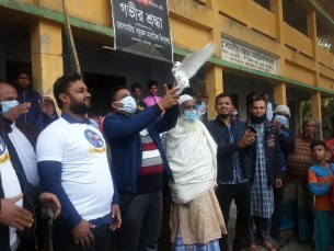 ভোলার চরসামাইয়া ইউনিয়ন মিনি ফুটবল টুর্নামেন্টের উদ্বোধন