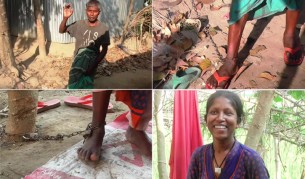 সাত বছর ধরে শিকলে বাঁধা বাবা-মেয়ে