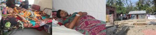 ভোলায়  জমি  দখল করে ঘর উত্তোলনের চেষ্টা : বাঁধা দেওয়ায় মা ছেলেকে পিটিয়ে  জখম