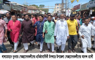লালমোহনে বর্ণাঢ্য আয়োজনে স্বেচ্ছাসেবকলীগের ২৮তম প্রতিষ্ঠা বার্ষিকী উদযাপন