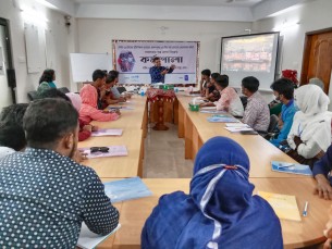 ভোলায়  দি হাঙ্গার প্রজেক্ট'র সফলতার গল্প লেখা বিষয়ক কর্মশালা