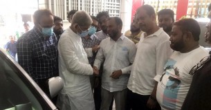 ভোলায় সংর্ঘষে আহত ছাত্রদল সভাপতি নুরে আলমকে দেখতে হাসপাতালে ফখরুল