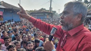 নীলকমল ইউপির চেয়ারম্যান আলমগীর হাওলাদারের  শোডাউন