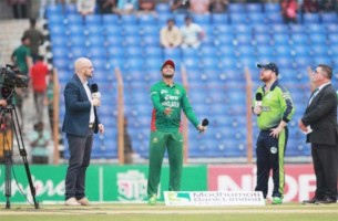 টি-টোয়েন্টি: আয়ারল্যান্ডের বিপক্ষে টস হেরে ব্যাটিংয়ে বাংলাদেশ