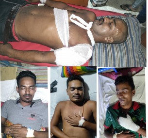 তজুমদ্দিনে দু’গ্রুপের মধ্যে সংঘর্ষ  ঘরবাড়িতে হামলা ও ভাংচুর