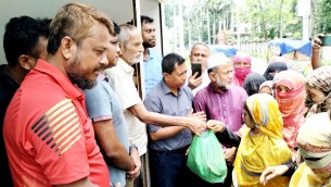 ভোলায় বিবা'র মানবতার দেয়াল  যেনো মানবতার এক নতুন দৃষ্টান্ত