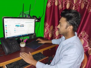 ফ্রিল্যান্সিং করে তজুমদ্দিনের কলেজ ছাত্র আতিকের মাসিক আয়  তিন লাখ টাকা