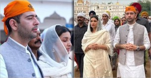 হবু স্বামীকে নিয়ে স্বর্ণমন্দিরে সেবা করলেন পরিণীতি