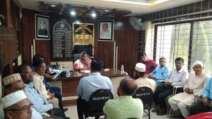 লালমোহনে এইচএসসি পরীক্ষা  উপলক্ষ্যে প্রস্তুতি সভা