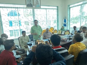 ভোলায় সাংবাদিকদের সাথে উপজেলা চেয়ারম্যান প্রার্থী মোশারেফ হোসেনের মতবিনিময় সভা