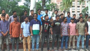 ভোলায় স্বঘোষিত নব্য রাজাকারদের চিহ্নিত করে শাস্তি নিশ্চিতের দাবি প্রতিবাদ সমাবেশ