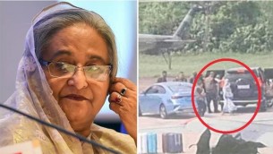 গণঅভ্যুত্থানে পালিয়ে গেলেন শেখ হাসিনা