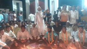চরফ্যাশনের বৈষম্য বিরোধী  ছাত্র আন্দোলনে অংশ নেয়া  শিক্ষার্থীদের বরণ ও শুভেচ্ছা