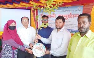 পুষ্টি মেলায় শিক্ষার্থীরা পেল গাছের চারা ও পুষ্টি প্লেট