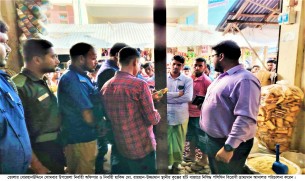 বোরহানউদ্দিনে ভ্রাম্যমান আদালতে পলিথিন ব্যবসায়ীর অর্থদন্ড