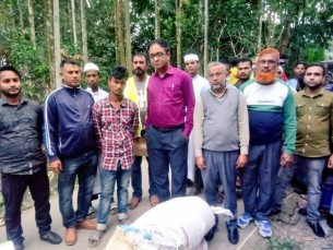 ভোলায় ১০০ কেজি নিষিদ্ধ পলিথিন জব্দ