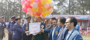 ভোলায় জাতীয় গোল্ডকাপ ফুটবল বালক ও বালিকা  টুর্ণামেন্ট শুরু
