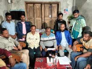 ভোলায় স্বেচ্ছাসেবক দলের শুভেচ্ছা মিছিলে হামলা প্রতিবাদে সংবাদ সম্মেলন