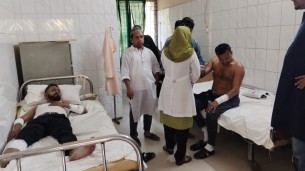 ভোলায় সংবাদ সংগ্রহের সময় স্থানীয় দুই সাংবাদিকদের উপর সন্ত্রাসী হামলা