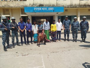 মনপুরায় ছাগল চুরি'র ঘটনায় গ্রেপ্তারকৃতদের  জেল হাজতে প্রেরণ
