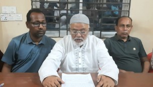 মনপুরায় ছাত্রদলনেতা রাশেদ হত্যার বিচারের দাবীতে বিএনপি'র সংবাদ সম্মেলন