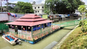 ভোলা খালের সৌন্দর্য বাড়িয়েছে দৃস্টিনন্দন ভাসমান জিজেইউএস ল্যান্ডিং স্টেশন ও কায়াকিং