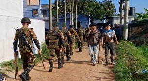 চবিতে ১৪৪ ধারা, চলছে যৌথ বাহিনীর অভিযান