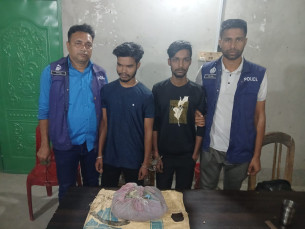 মনপুরায় গাঁজা সহ আটক-২